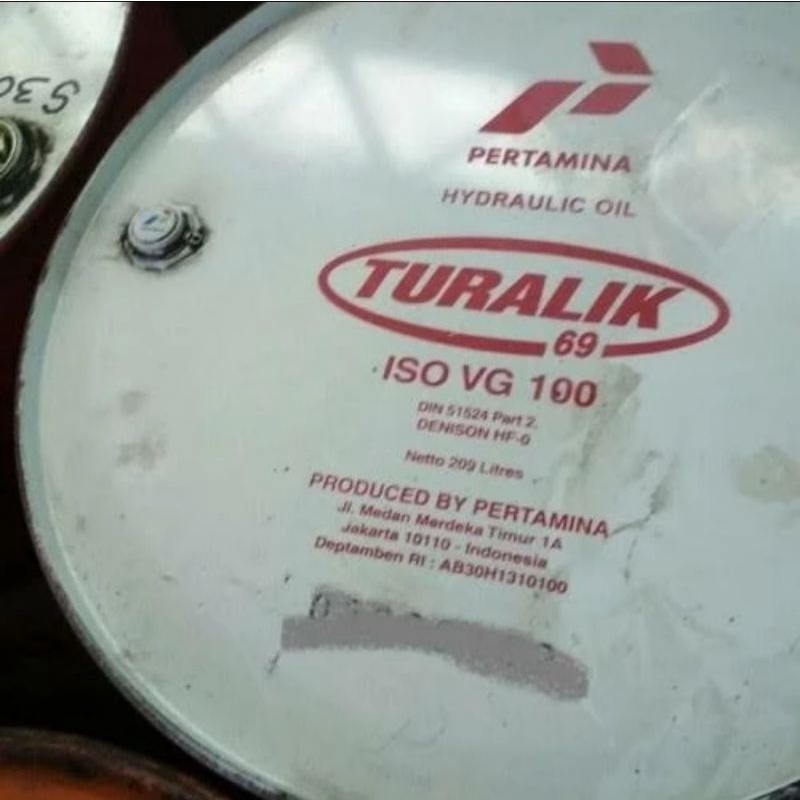 OLI HYDRAULIC/HIDROLIK TURALIK 69 DRUM 209 LITER PERTAMINA