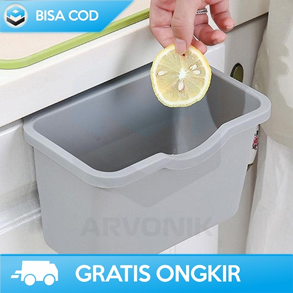 TEMPAT SAMPAH LACI DAPUR HANGING TRASH PORTABLE MUDAH DIPASANG PLASTIK