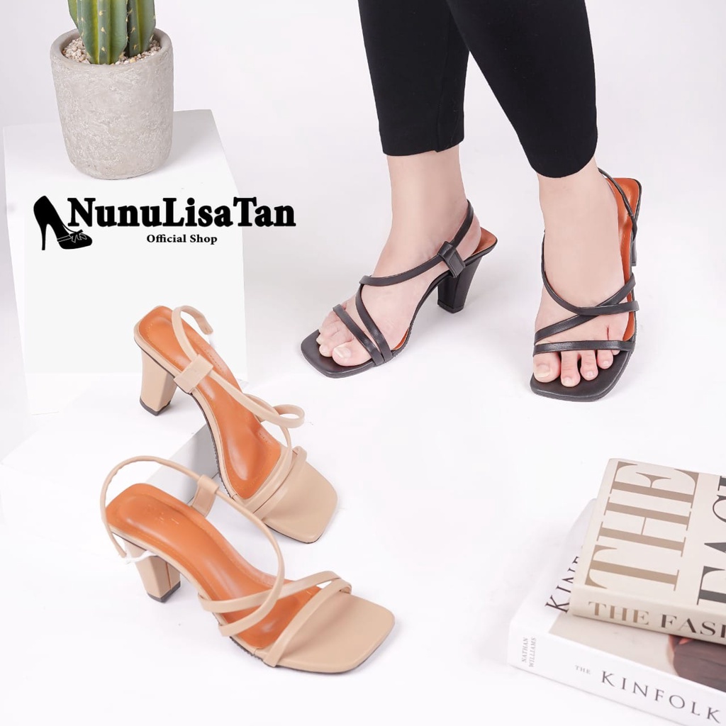 NunuLisaTan - High Heels Wanita Korea Tinggi Hak 7cm RAISA