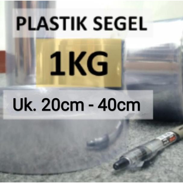 

Plastik Segel 1KG - (uk 20cm-40cm) Plastik Shrink / Plastik Menciut - Crystal, 30cm