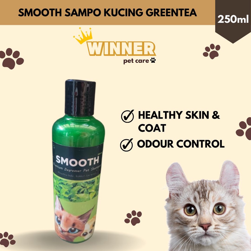 SMOOTH Sampo Kucing Fresh Wangi Greentea