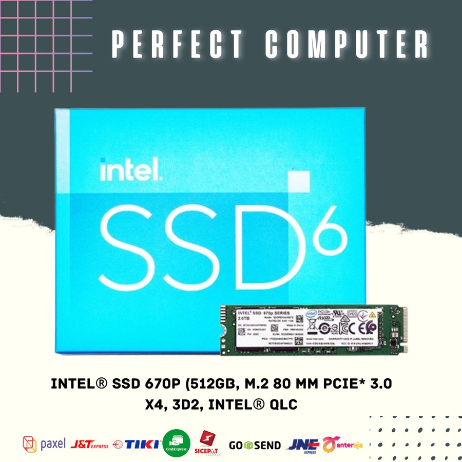 Intel SSD 670p (512GB, M.2 80 mm PCIe 3.0 x4, 3D2, Intel QLC