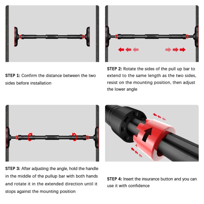 ONETWOFIT PULL UP BAR ALAT OLAHRAGA FITNESS GYMNO NEED TO PUNCH / ONETWOFIT PULL UP BAR ALAT HIGHT