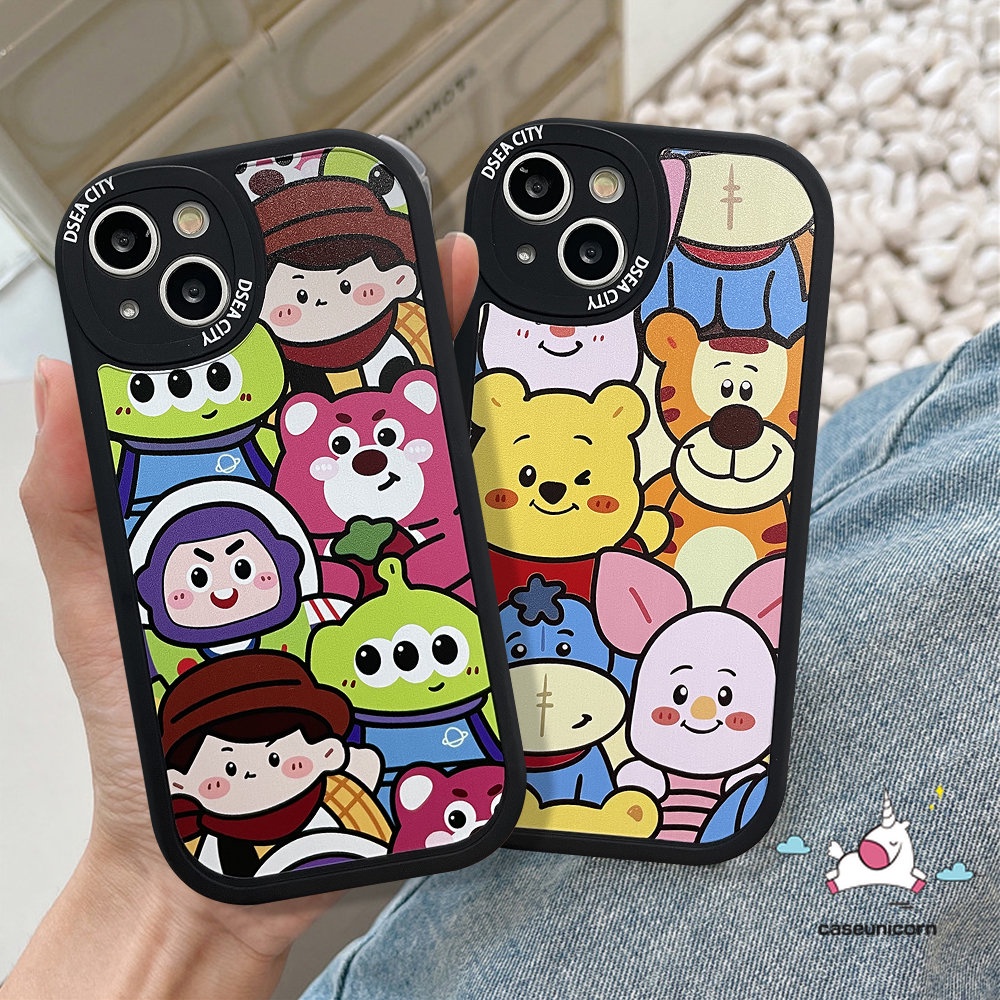 Soft Case TPU Motif Kartun Disney Winnie the Pooh Untuk iPhone 14 11 13 12 Pro MAX 7 8 6 6s 14 Plus XR X XS MAX SE 2020