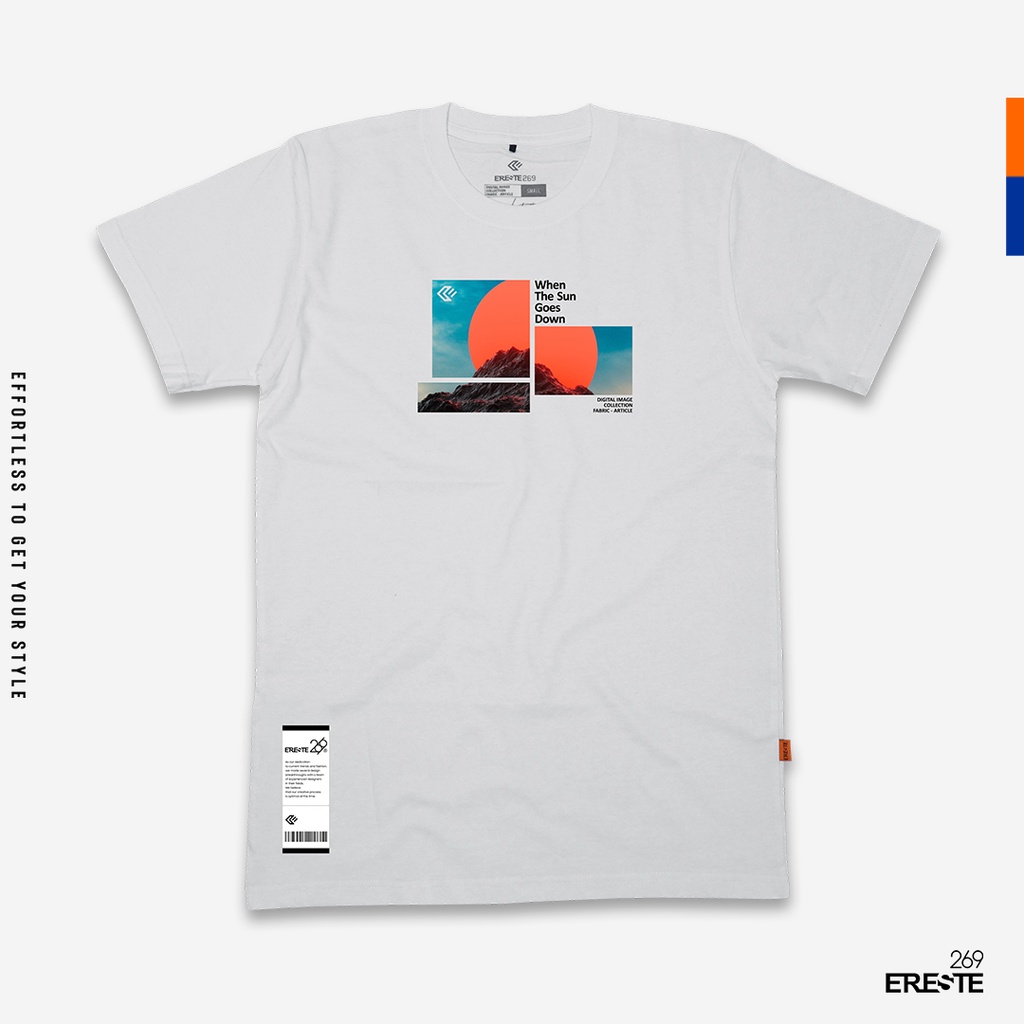 Ereste269 T-Shirt Short Sleeve Sunset White