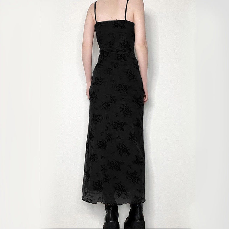 ready stock##DRESS KOREAN STYLE/Y2K/GOTHIC DRESS/GAUN KAMISOL UNTUK WANITA