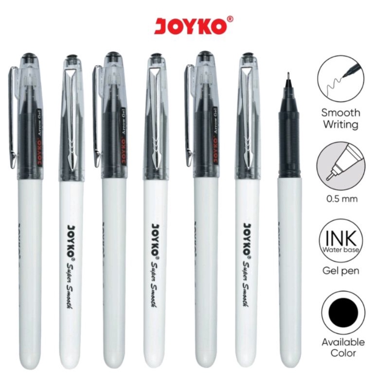 

(1 Pack isi 12 Pcs) GROSIR Bolpen Joyko GP-289 Arrow Gel 0.5 Gel Pen / Gel Pen Joyko GP289 Arrow Gel 0.5mm / Joyko GP 289