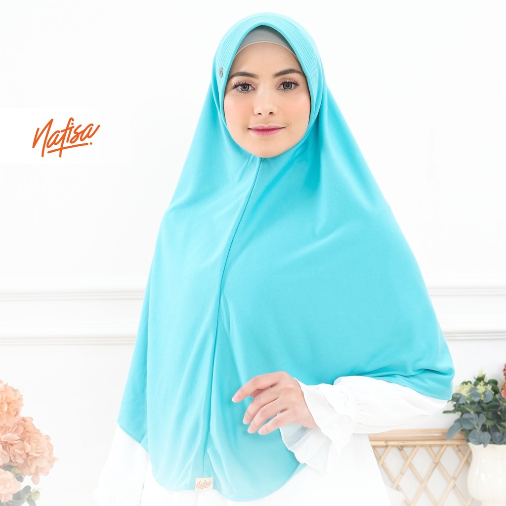 Jilbab Instan Bergo Nafisa ASHA PREMIUM | Hijab Instan Bergo Pad Kecil Antem Minang Polos Kerudung Instan Ukuran Kaos TC