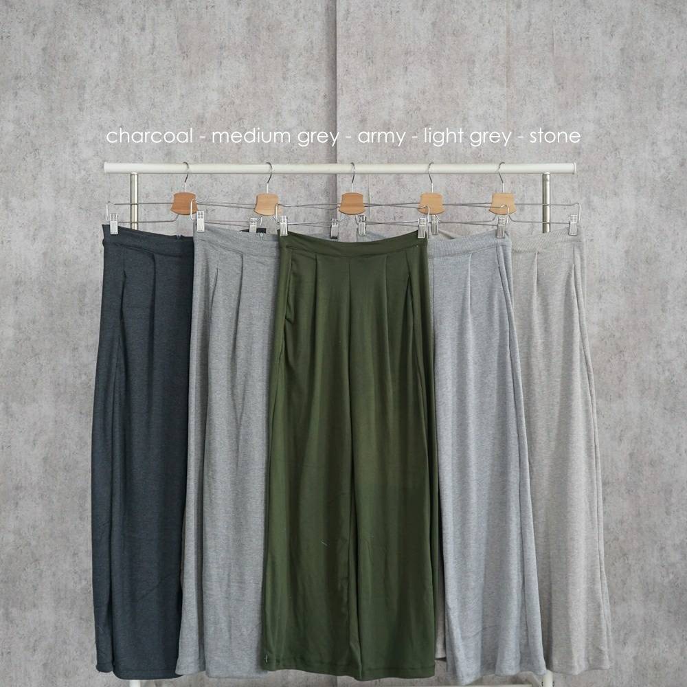 Premium Ovie Culotte Pants TH 360 RIB KNIT