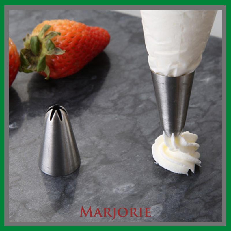 Cupcake Nozzles Stainless steel piping nozzle Stainless steel piping nozzle Spuit Baking Cake Decorator-MJD