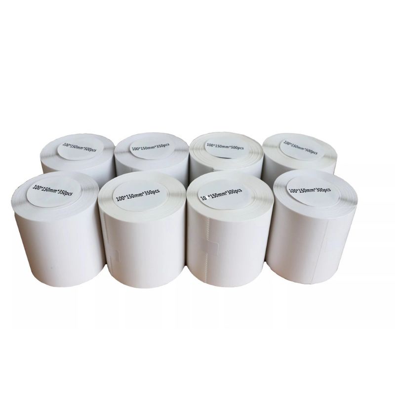 

Hs Kertas Thermal Label thermal barcode/ Roll A6100x150 mm isi 350 Pcs