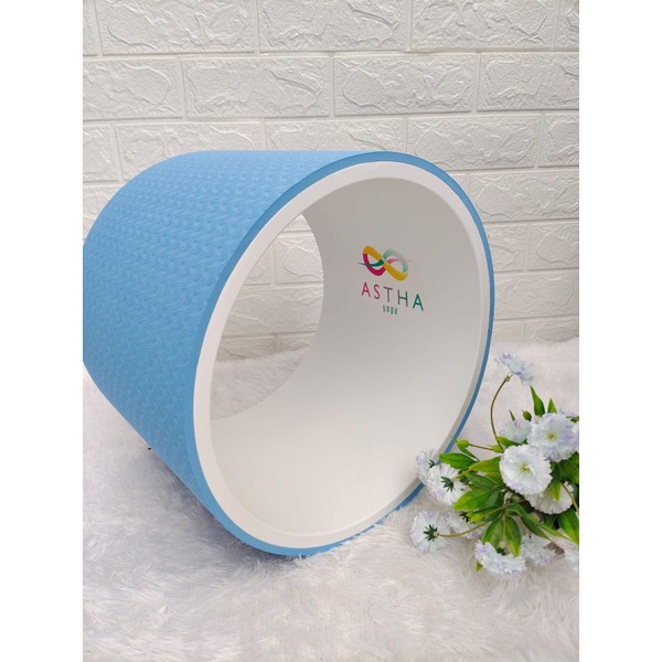 Yoga wheel lebar. Yoga wheel bahan TPE / PVC lebar 30cm. Roda yoga lebar 30cm