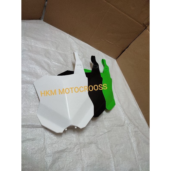 Cover nomor kx 450  papan datar kx 250 / 450 papan number kawasaki kx 250 / 450 bahan asli plastik C