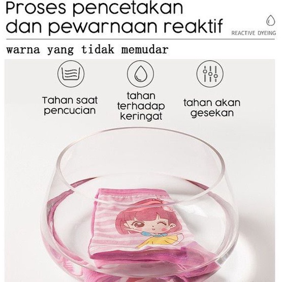 1234OS - CD Celana Dalam Anak Perempuan Bahan Katun Halus Untuk 2-12 Tahun.