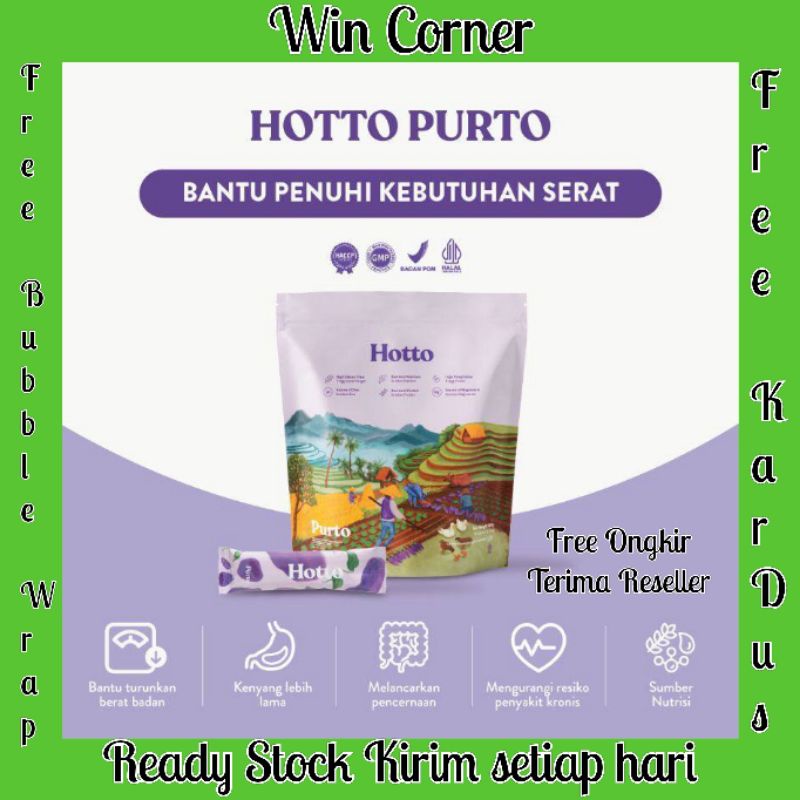 

(Terima Reseller) Hotto Purto Multigrain With Purple Potato Pouch HottoPurto - Makanan Sarapan Sereal Meal Cegah Diabetesi Peganti Sarapan Hot to Hoto Otto