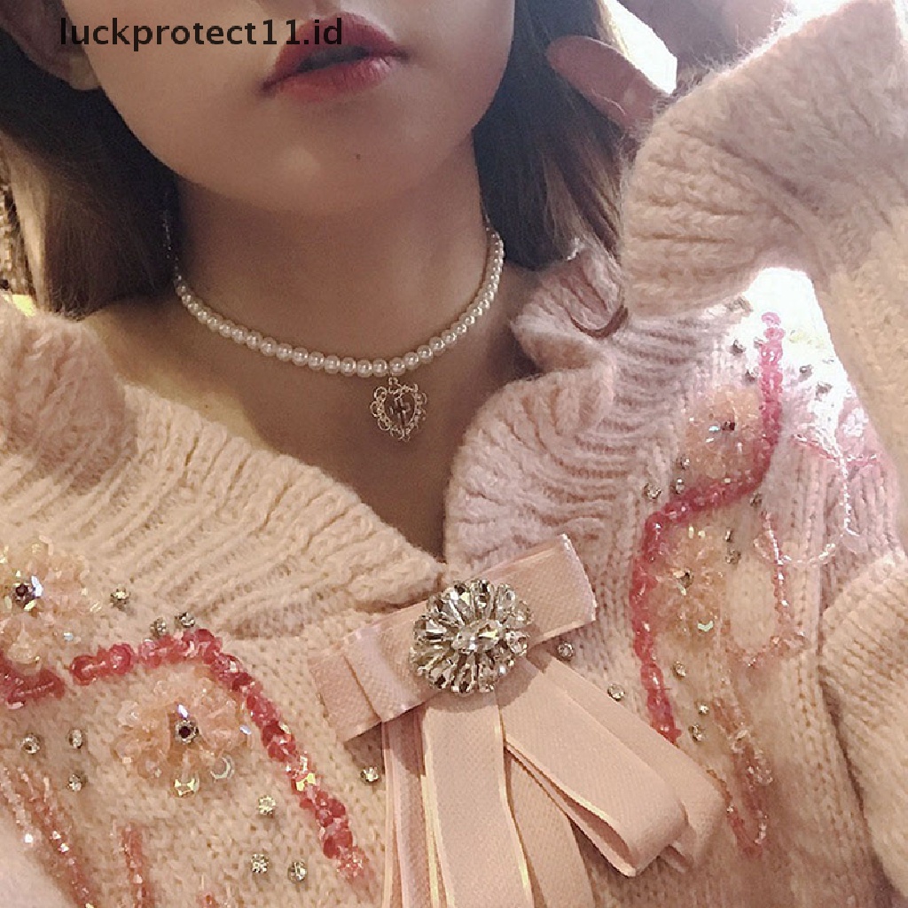 Kalung Choker Rantai Bentuk Hati Gaya Gotik Untuk Wanita