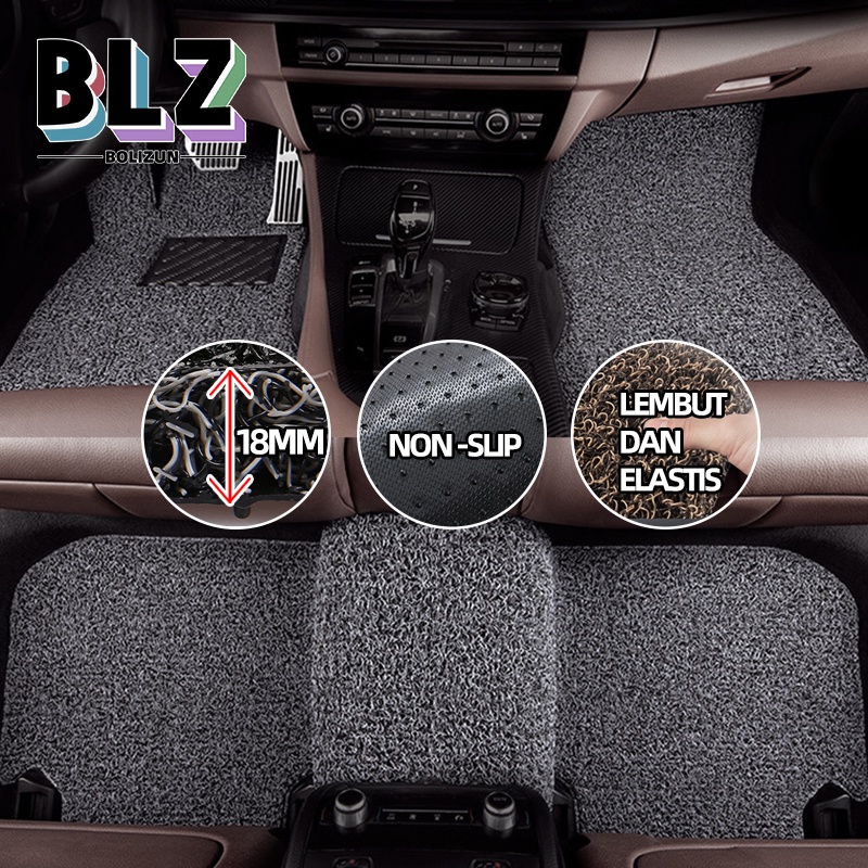 Bolizun KARPET MOBIL MIE PREMIUM UNIVERSAL /UNTUK SEMUA MOBIL Bihun Tebal 18mm - 4 Warna