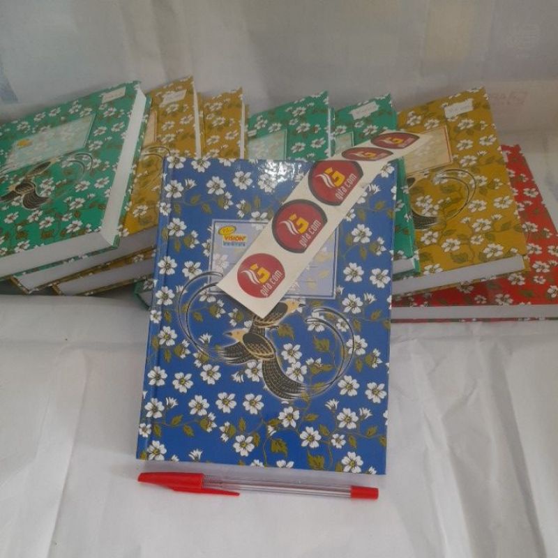 

buku tulis jilid hard cover isi 200 lbr
