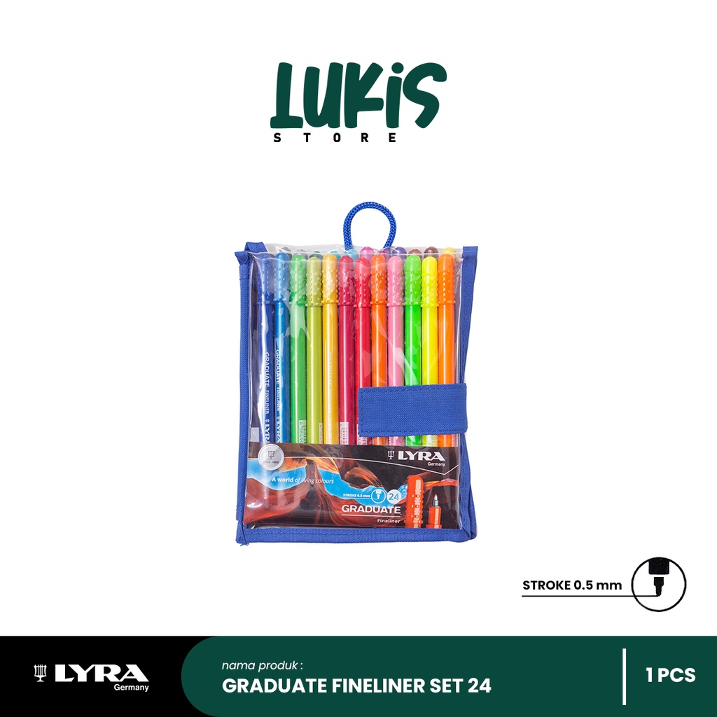 

LYRA GRADUATE Fineliner 0.5 mm SET 24 Colours | 6771240