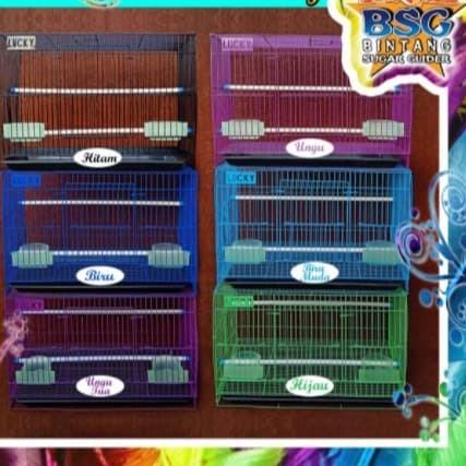 Kandang Burung, Sugar Glider, Kelinci, Hamster, Ternak, Umbaran - Besi - Putih