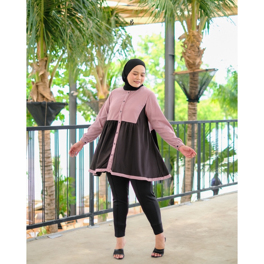 Bibigsize - Sasha Blouse | Atasan Blouse Knit Bigsize Jumbo