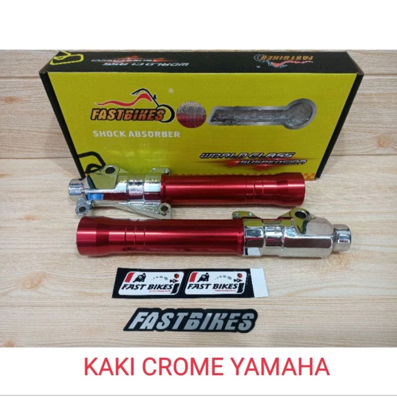 TABUNG SHOCK DEPAN VARIASI KAKI CROME HONDA/YAMAHA MIO XEON FINO BEAT VARIO SCOOPY VARIO 125/150 OLD