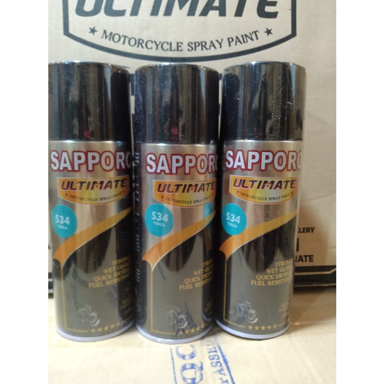 cat spray pilok pilox cat semprot sapporo ultimate S34 Tosca saporo 400ml