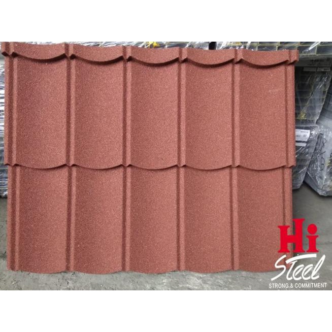 Genteng Metal Pasir Multiroof 2 x 5 x 0.40 mm - Pretty Maroon
