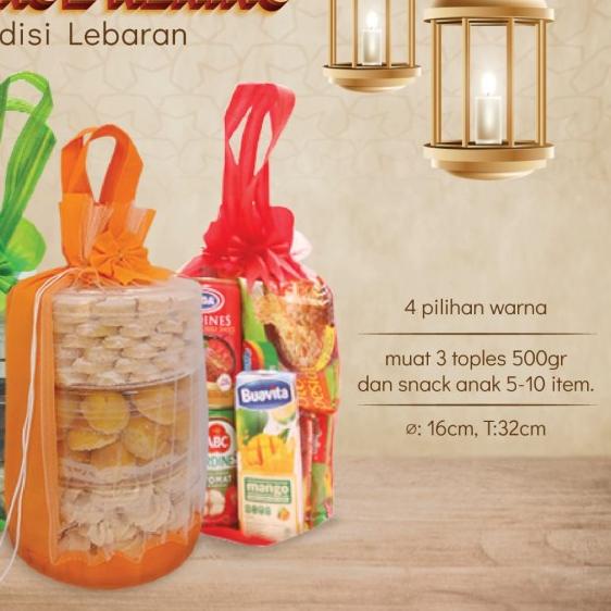 

Per 12pc Tas Toples Kue kering Spunbond Tile - muat 3 toples 500gr