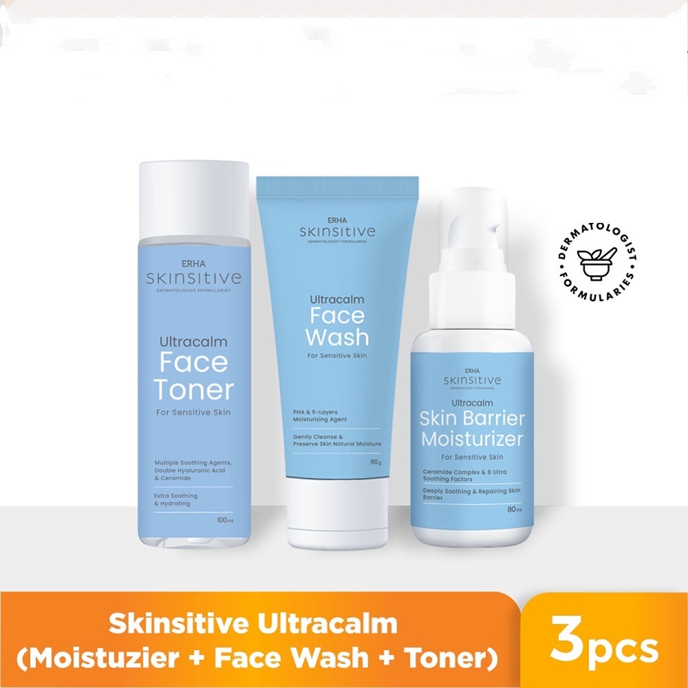 ❤ MEMEY ❤ ERHA Skinsitive Ultracalm Face Wash For Sensitive Skin 80g