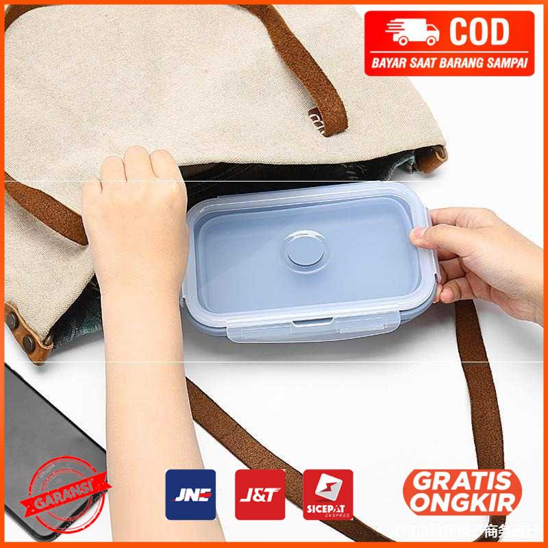 Kotak Makan Foldable Healthy Bento Lunch Box Eco Friendly 550ml ACB55