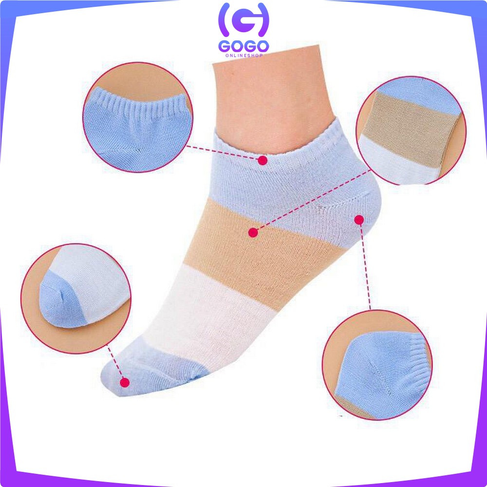 GOGO-P51-P54 Kaos Kaki Pendek Dewasa / Kaos Kaki Semata Kaki / Kaos Kaki Ankle Motif / Short Socks