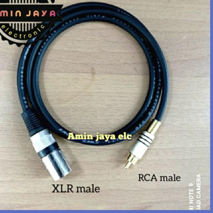 Jek RCA to canon male 1 meter