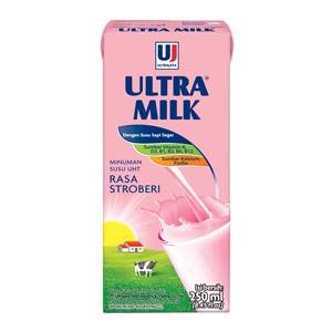 

ULTRA SUSU UHT STERIL SLIM STRAWBERRY TPK 250mL