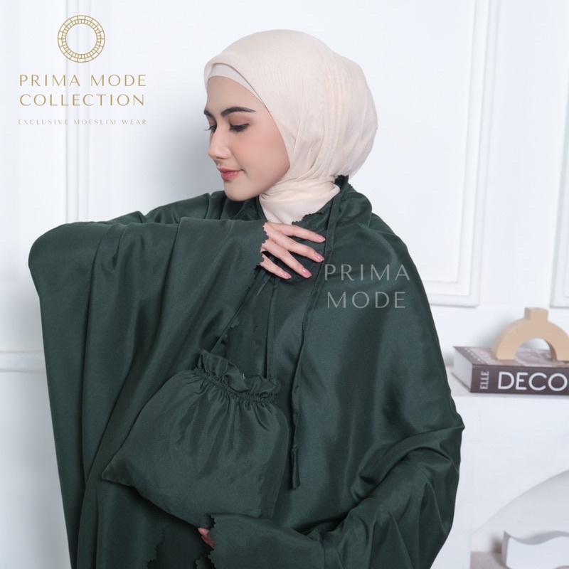 PRIMA MODE - Mukena Dewasa Travelling Lasercut  2IN1 Katun Mikro Super silky Maira