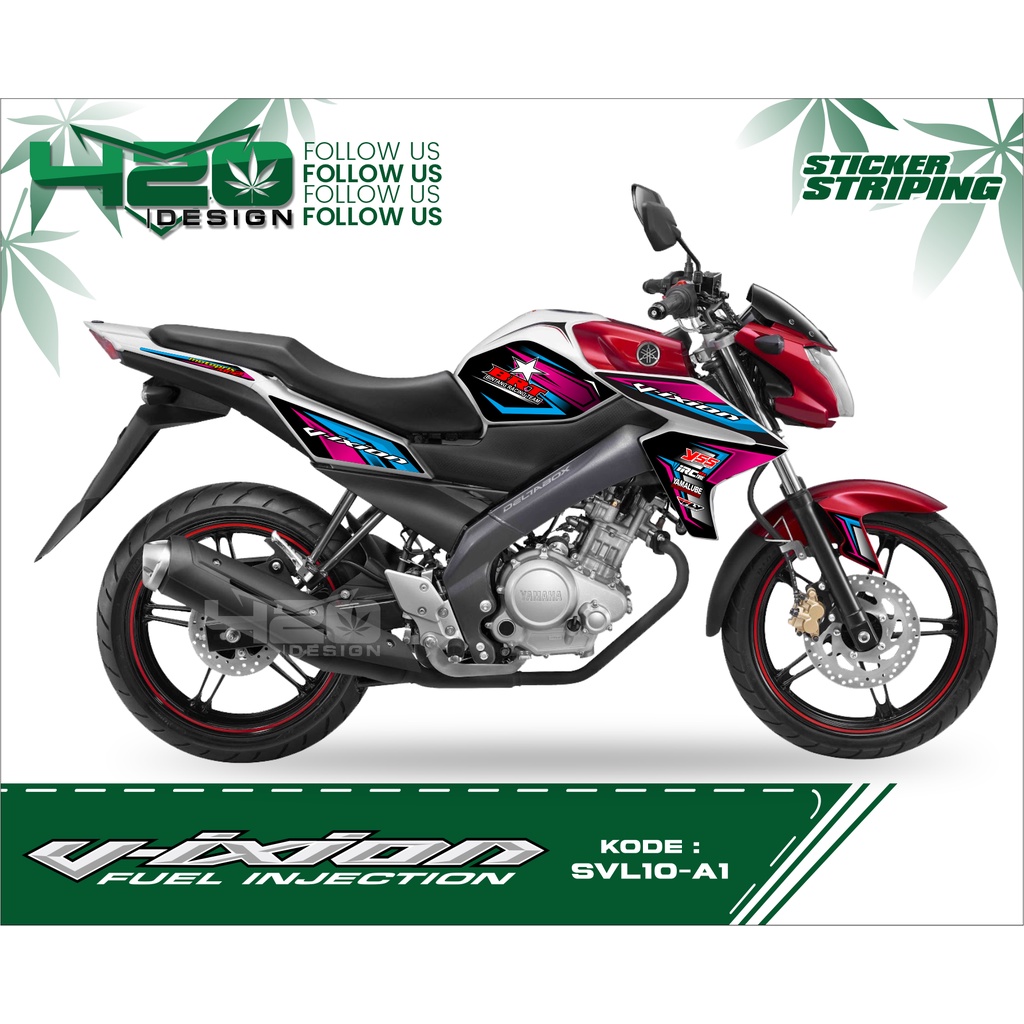 STRIPING VIXION NVL HOLOGRAM VARIASI STIKER NEW VIXION LIGHTNING