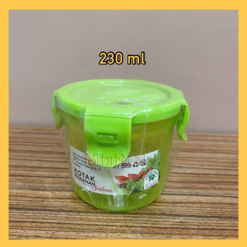 Tempat Bumbu Dapur / Tempat Sambal / Toples Kopi Snak / Tempat Makan Kedap Udara / Green Leaf 7171, 7175