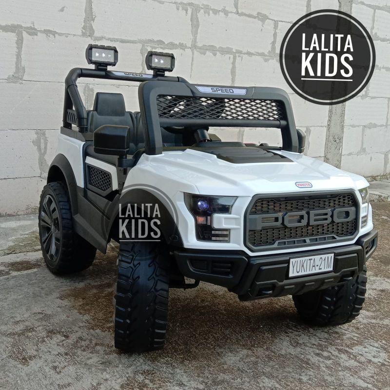 MAINAN MOBIL AKI 12 VOLT MURAH BAN FULL KARET 4WD