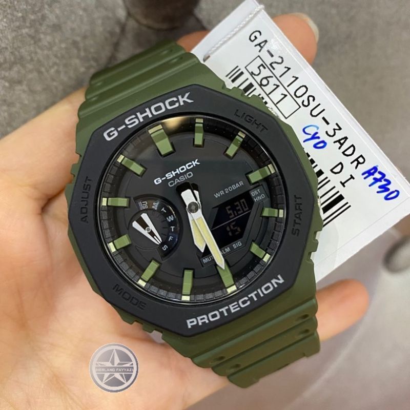 G-shock casio protection GMT tali rubber variasi warna pria GA-2110 original 100% garansi resmi 2 ta