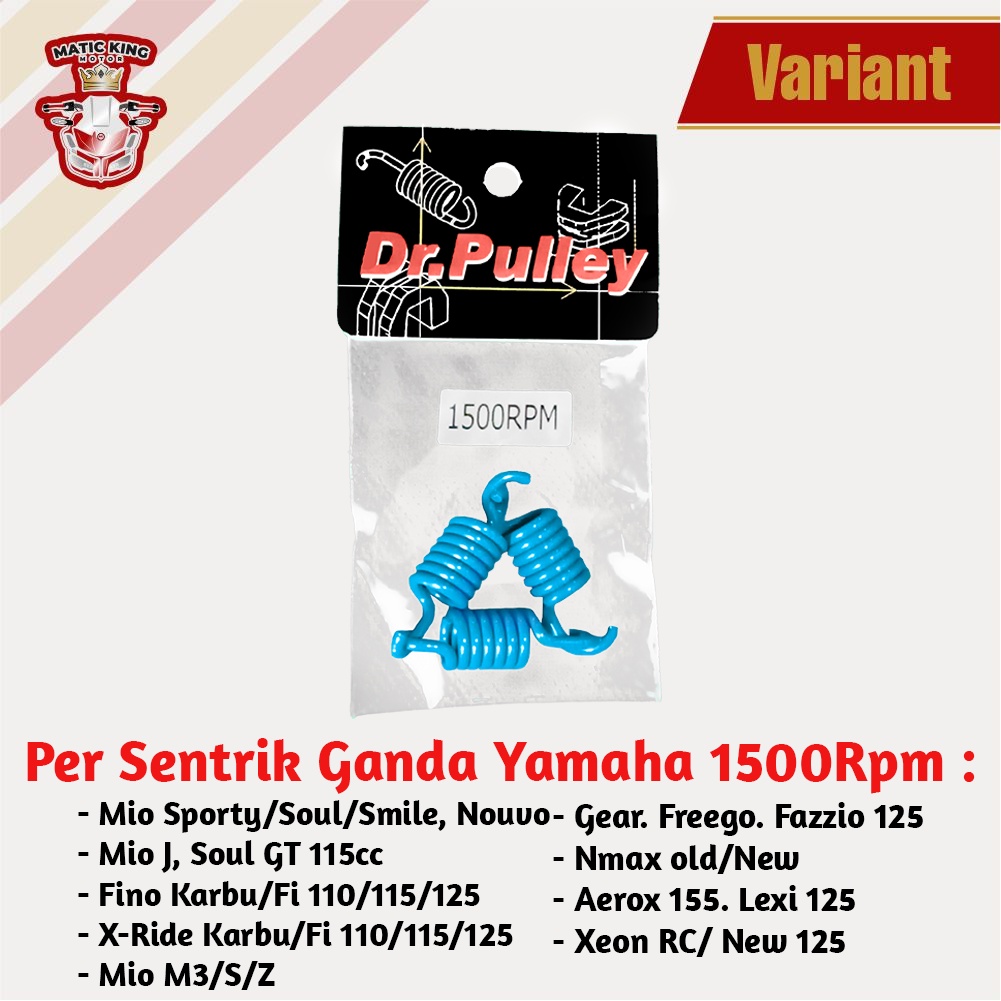 Per sentrik  Kampas Ganda Nmax Mio M3 J GT Lexi Aerox  Fino Free Go 1000 Rpm Dr Pulley