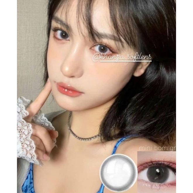 SOFTLENS PREMIUM BOM GREY NATURAL TANPA RING (BISA BEDA MINUS)