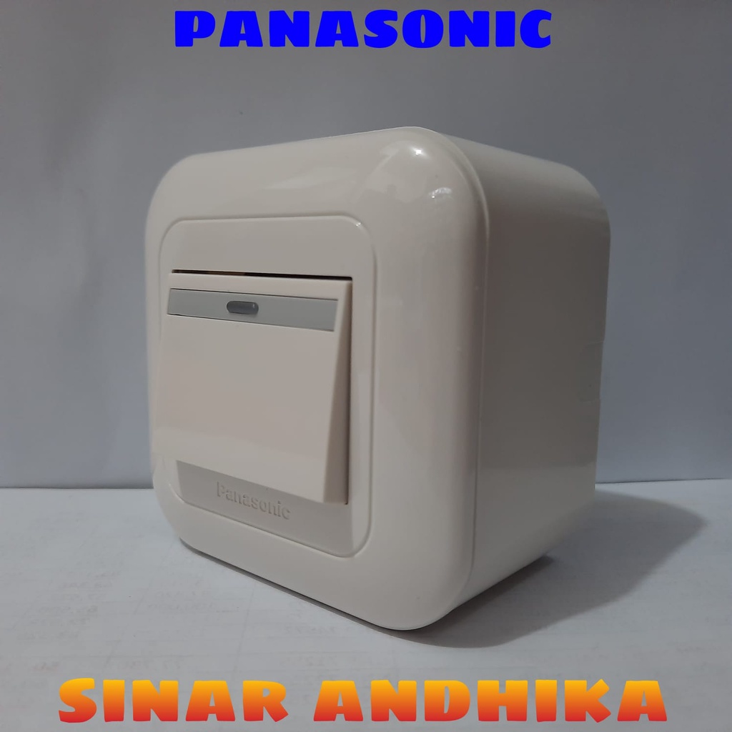 SAKLAR / STOP KONTAK PUTIH OUTBOW WIDE SERIES PANASONIC