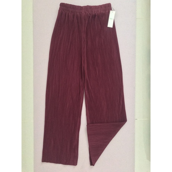 Kulot Plisket Maroon
