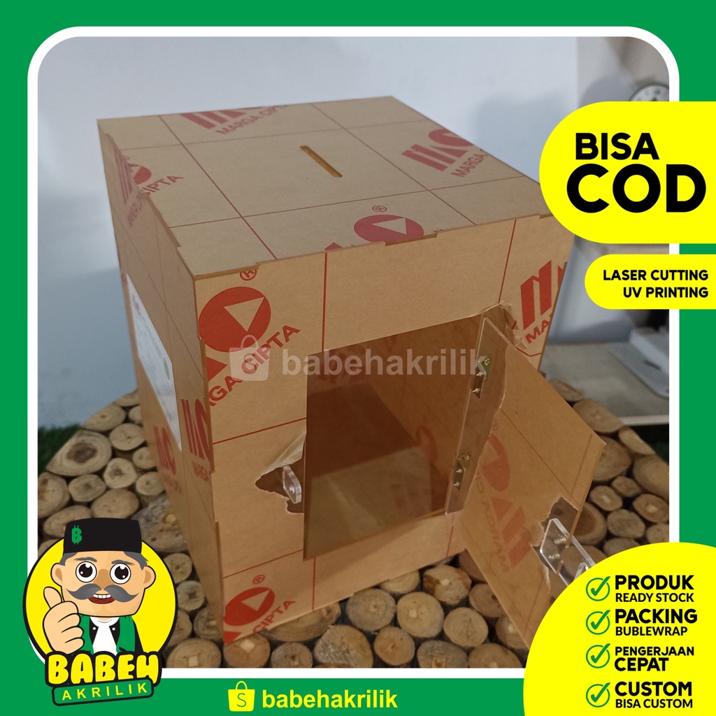 

Kotak Amal Akrilik Custom Besar dan Kecil Kotak Infaq Box Saran Acrylic Custom