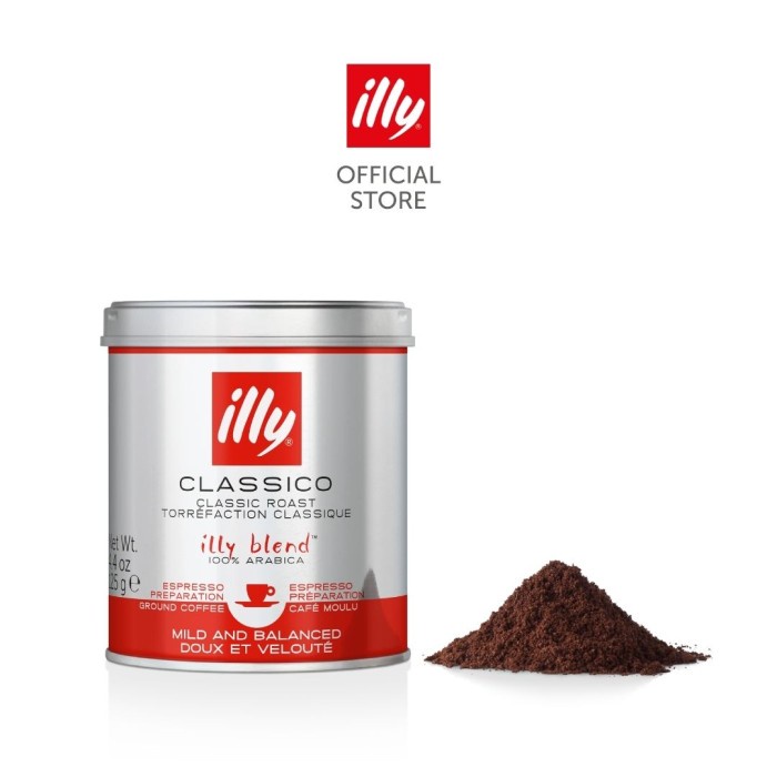 

ILLY COFFEE - CLASSICO - KOPI BUBUK 125 GR