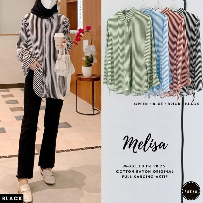 (BISA COD) MELISA BLOUSE JUMBO LD 116 cm TERBARU