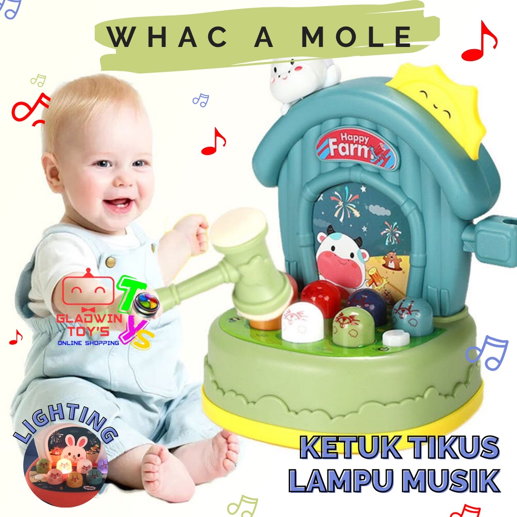 MAINAN KETOK TIKUS TIMEZONE MAINAN ANAK PUKUL TIKUS MUSIK PIANO