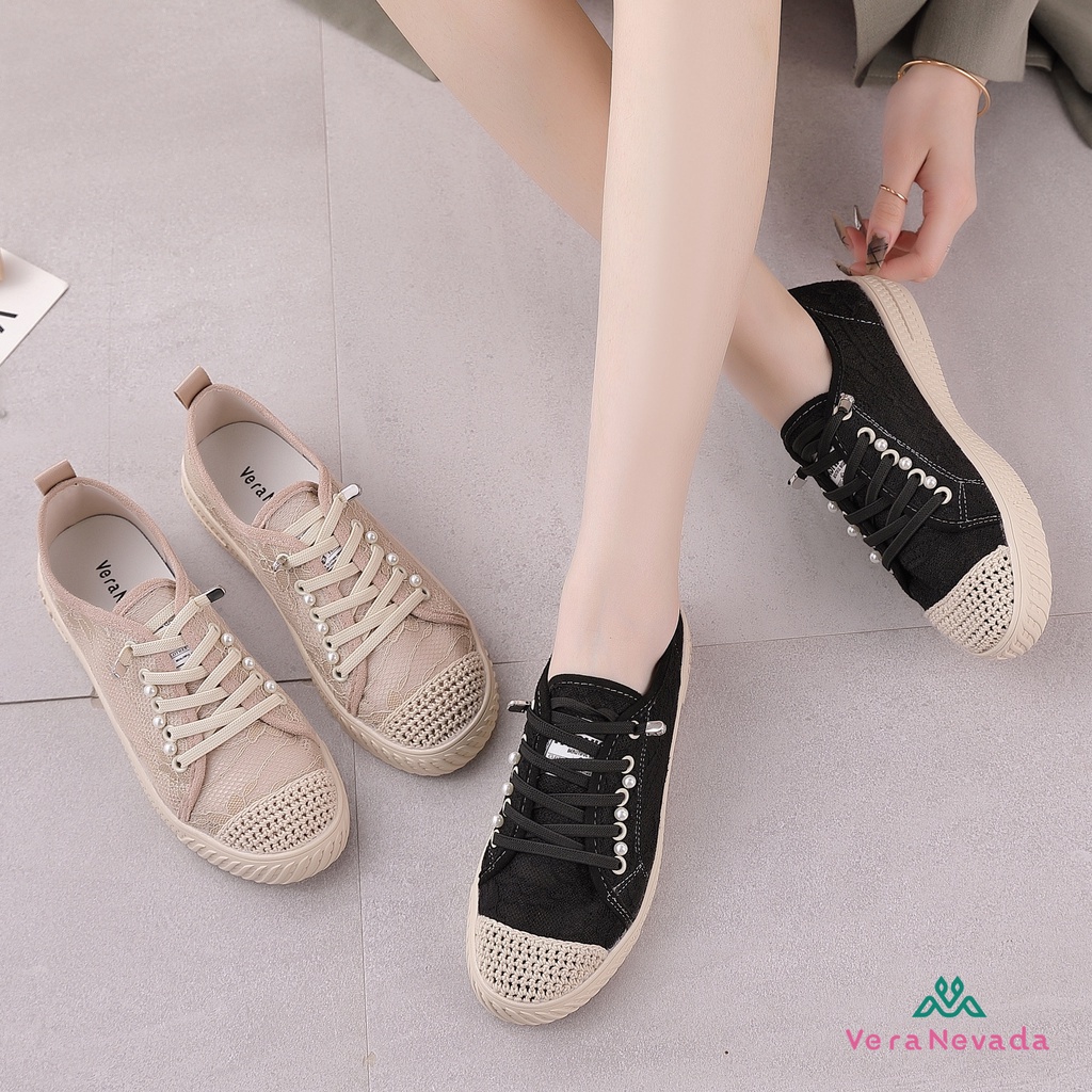 Ivony Seivona - VN1176 Vera Nevada Sepatu Sneakers Brokat Wanita Shoes