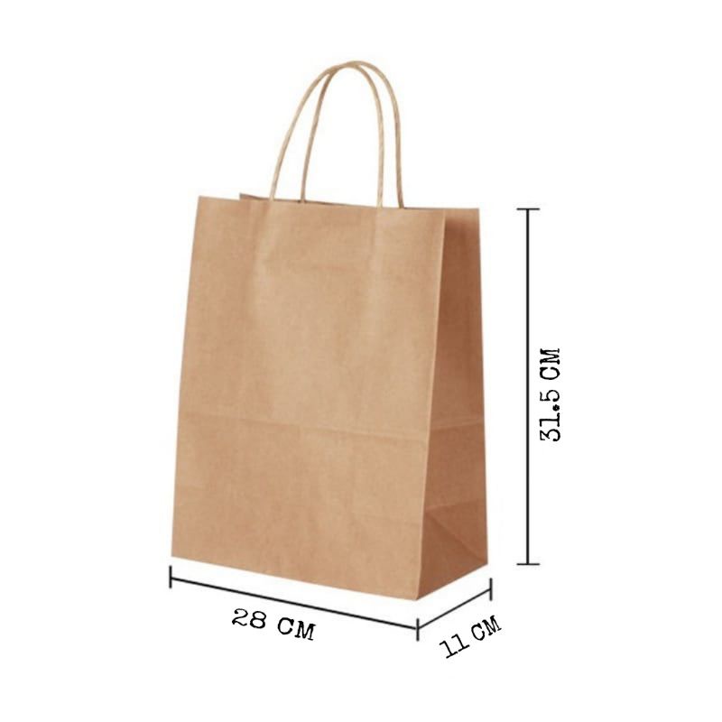 

TAS KERTAS COKLAT TALI KERTAS 28X11X31.5 CM