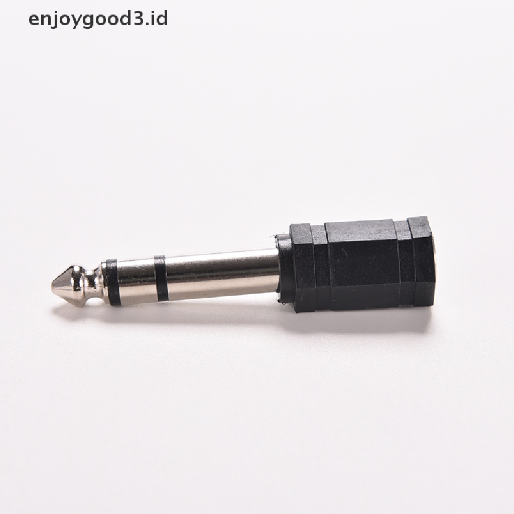 1pc Adapter Jack Audio Stereo Mini 6.5mm 1 / 4 Male Ke 3.5mm 1 / 8 Female Adapter Konverter Jack Audio Stereo 6.5mm 1 / 4 Male Ke 3.5mm 1 / 8 Female Untuk Mic Tas Ransel Wanita Bahan Kulit Pu Warna Polos